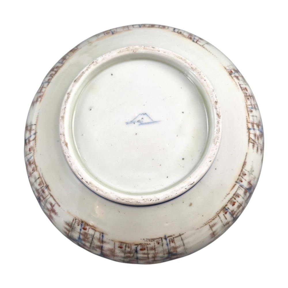 Late Meiji Fukagawa Porcelain Fish Bowl with Koi Carp, Arita, c.1894 View XI