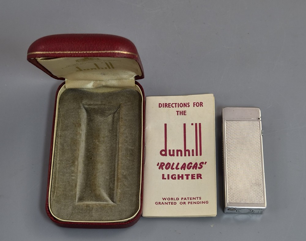 Early Dunhill Rollagas Alfa Romeo Presentation Lighter Boxed c1958