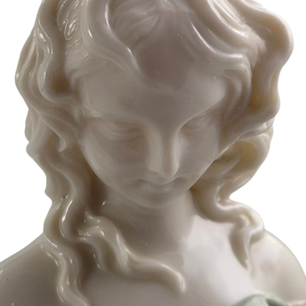 Royal Worcester Pair of Pale Green Parian Wind Maidens, James Hadley, c.1870 View IX