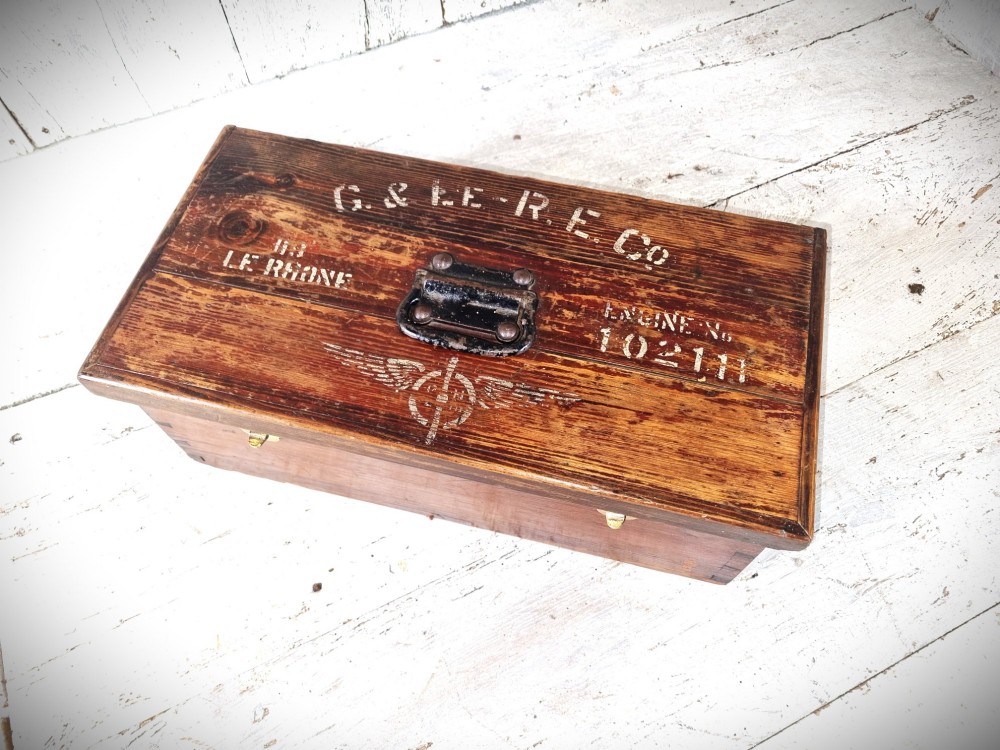 Gnome Et Le Rhone Engine Company Tool Box Circa World War 1