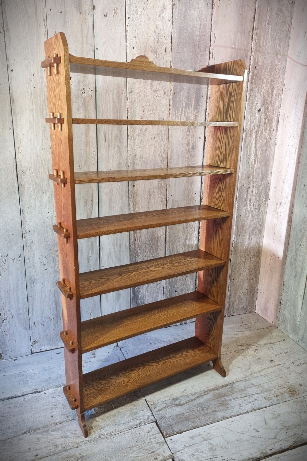 Oak Shelving Unit Circa 1920