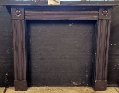Original 19th Century Regency black slate chimney-piece 