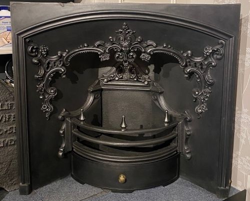 Victorian cast iron register grate 