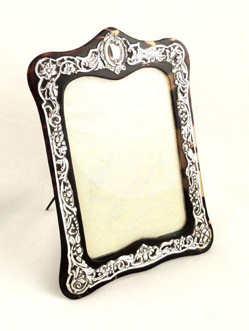 fig 1. Antique Victorian Sterling Silver & Tortoiseshell 7