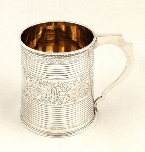 Antique Georgian Sterling Silver Mug/tankard 1820