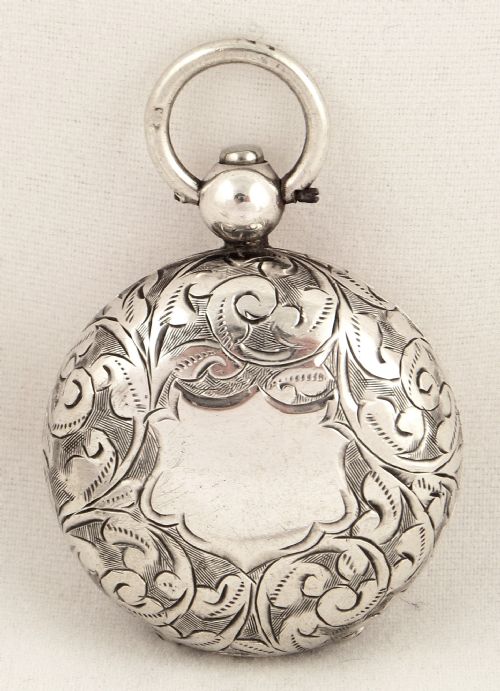 Antique Victorian Sterling Silver Sovereign Case 1899