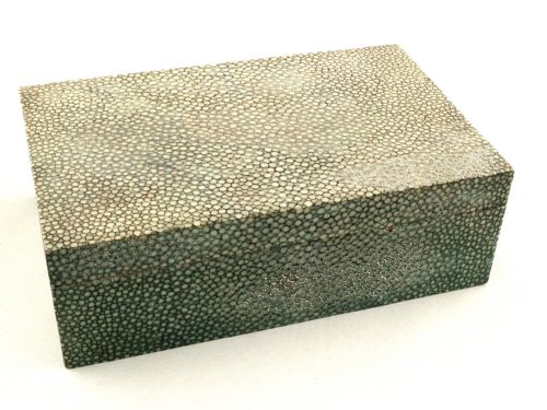 Antique Art Deco Shagreen Cigarette Box C1920's