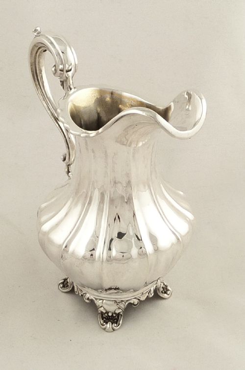 fig 1. Antique Early Victorian Sterling Silver Jug - 1845