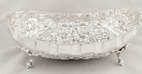 fig 1. Large Antique Victorian Sterling Silver 11