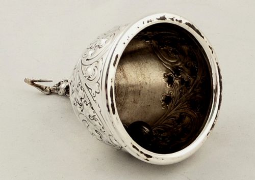 ANTIQUE STERLING SILVER TABLE BELL WITH HUNTER 1924 - ADDITIONAL PHOTO 3
