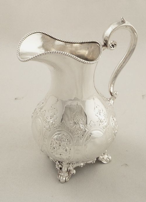 fig 1. Antique Victorian Solid Sterling Silver Jug 1859