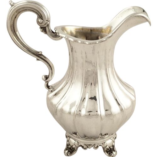 Antique Early Victorian Sterling Silver Jug - 1845