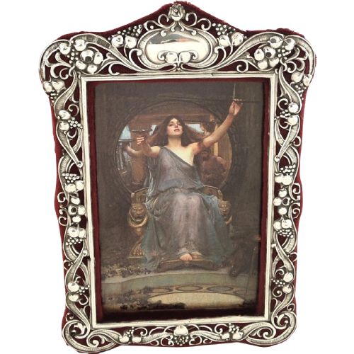 Antique Art Nouveau Sterling Silver Photo Frame - 1901