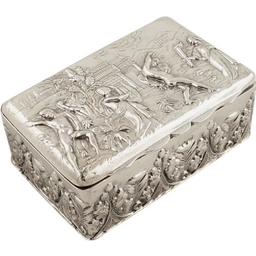 Antique Edwardian Sterling Silver Trinket Box - Chester 1903