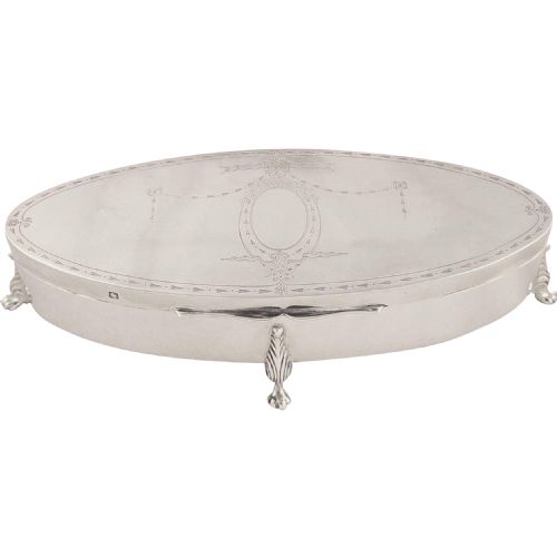 Antique Edwardian Sterling Silver 7" Trinket Box - 1905