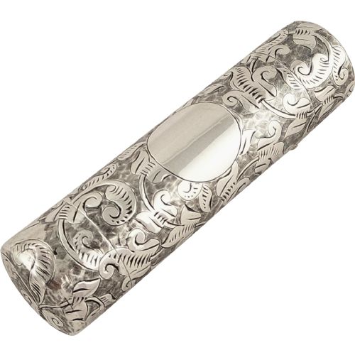 Antique Victorian Sterling Silver Double End Perfume / Scent Bottle 1889