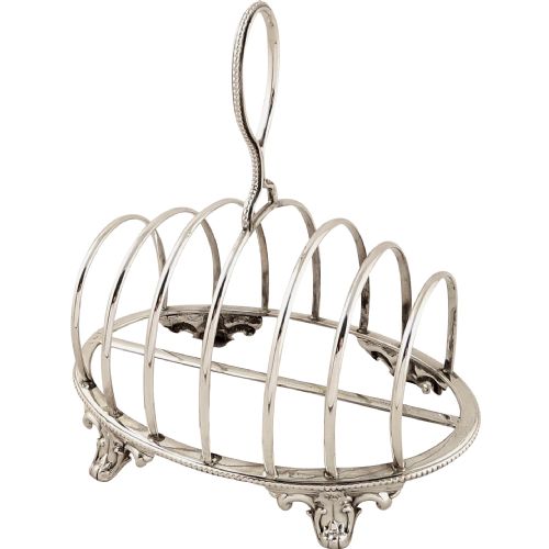 Antique Victorian Sterling Silver Toast Rack 1859
