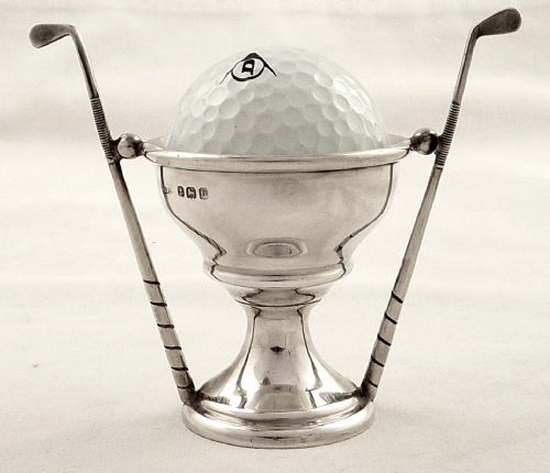 Antique Hallmarked Sterling Silver Golf Trophy 1926