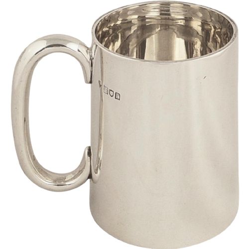 Antique Sterling Silver Pint Mug / Tankard 1912
