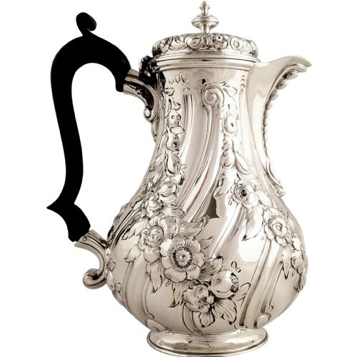 Antique Victorian Sterling Silver Water/coffee Pot - 1892 - Dobson, Piccadilly