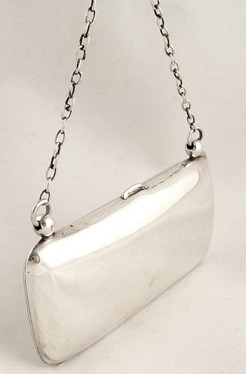 fig 1. Antique Edwardian Sterling Silver Purse 1906