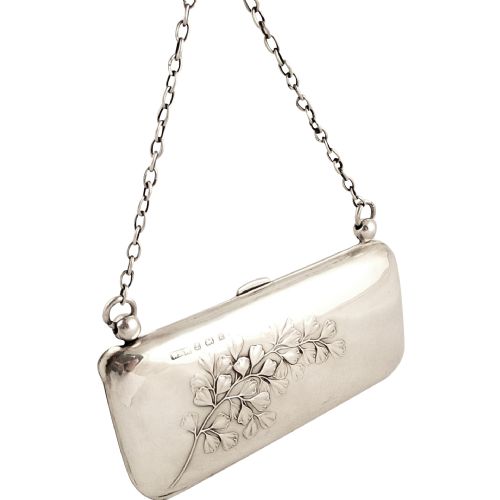 Antique Edwardian Sterling Silver Purse 1906