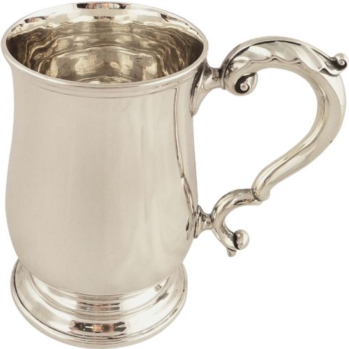 Antique Victorian Sterling Silver Pint Mug/tankard 1900