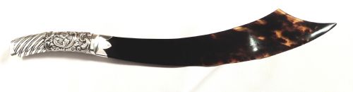 Antique Victorian Sterling Silver & Tortoiseshell Letter Knife/page Turner 1982