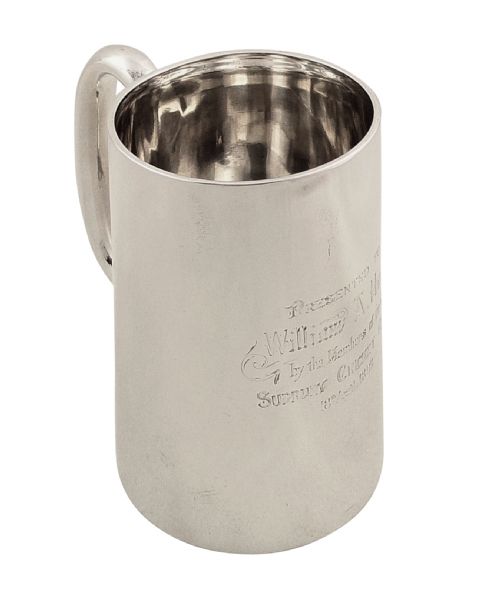 Antique Victorian Sterling Silver Pint Mug/tankard 1898 - Sudbury Cricket Club