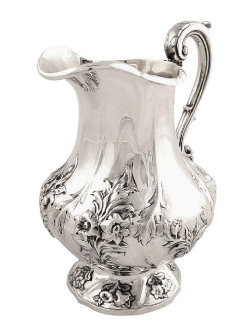 Antique Victorian Sterling Silver Jug 1868