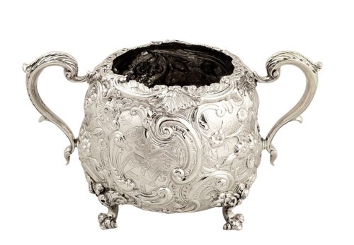 Chunky Antique Georgian Solid Sterling Silver Bowl 1818