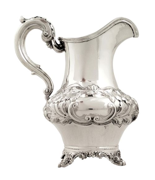 Antique Early Victorian Sterling Silver Jug 1843