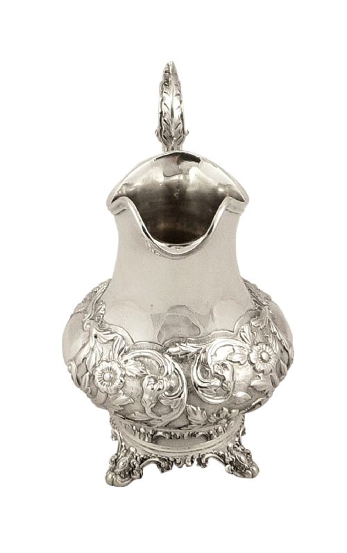 fig 1. Antique Early Victorian Sterling Silver Jug 1843