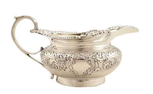 fig 1. Super Antique Solid Sterling Silver Jug 1911