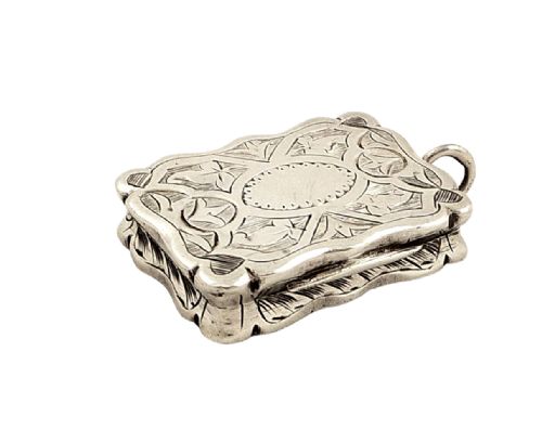 Antique Victorian Sterling Silver Vinaigrette 1873