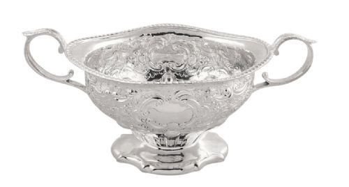 fig 1. Super Antique Victorian Sterling Silver 2 Handle Bowl 1895