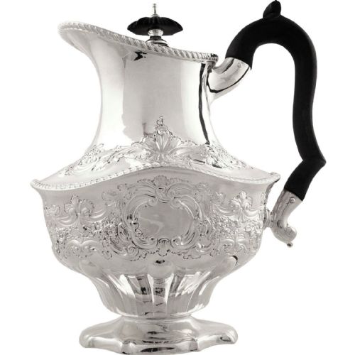 Antique Victorian Sterling Silver Water / Coffee Pot 1895