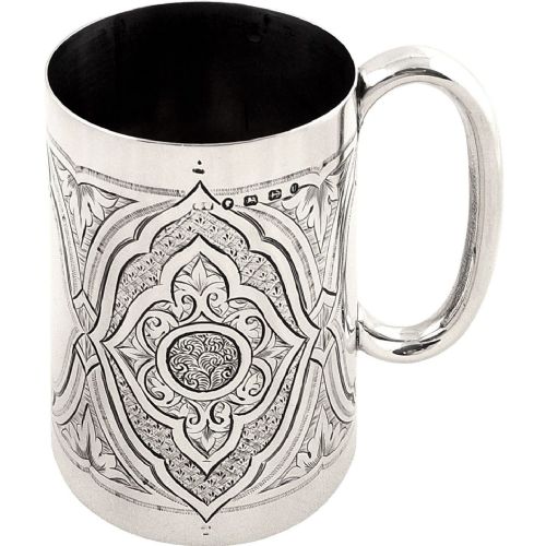 Antique Sterling Silver 3/4 Pint Mug/tankard 1869