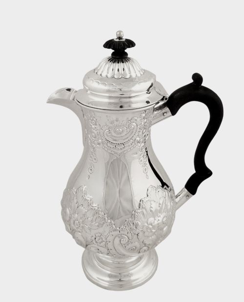 Super Antique Victorian Sterling Silver Water Jug 1896