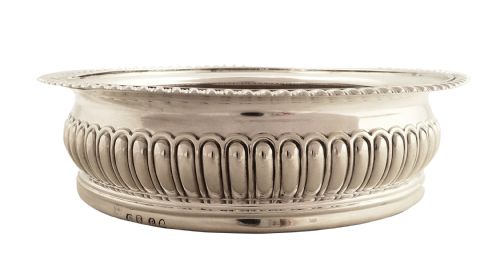fig 2. Antique Georgian Sterling Silver Coaster - 1810 - Crest