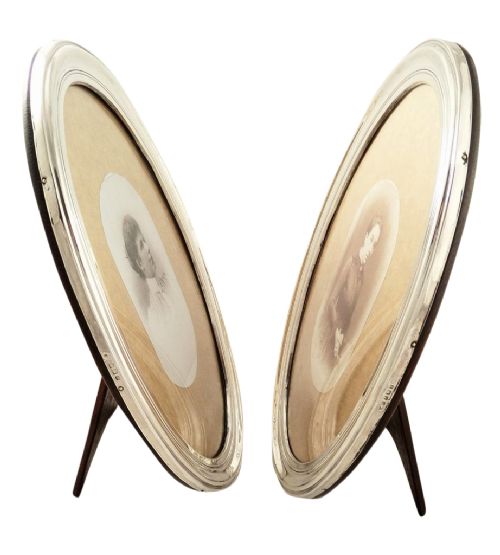 fig 1. Super Pair of Antique Sterling Silver 12