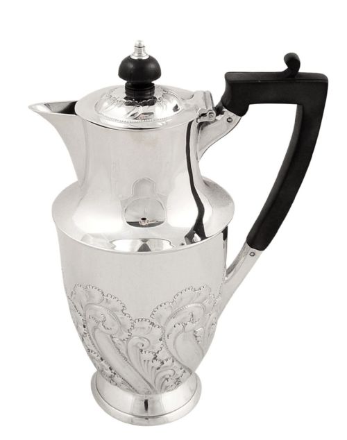 Antique Edwardian Sterling Silver Water Pot - 1904