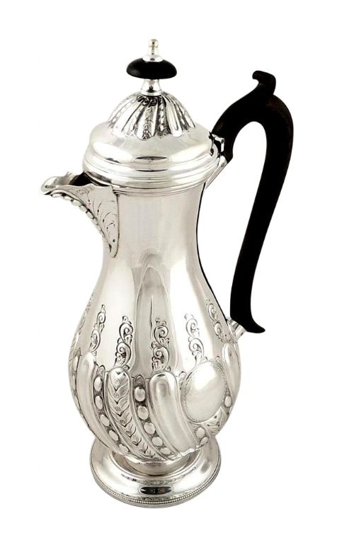 fig 1. Antique Edwardian Sterling Silver Water Pot 1904