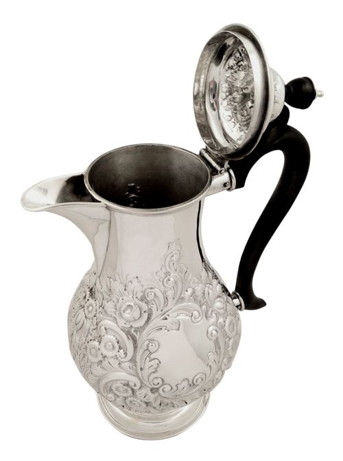 fig 1. Antique Victorian Scottish Sterling Silver Water Jug - Edinburgh 1894