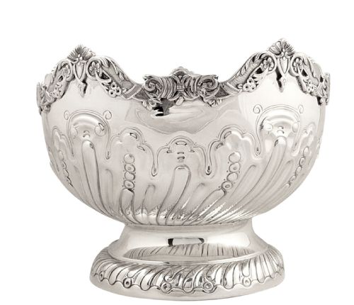 Super Antique Edwardian Sterling Silver Bowl on Pedestal Base - 1902