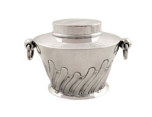 Antique Edwardian Sterling Silver Caddy 1907