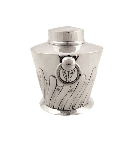 fig 1. Antique Edwardian Sterling Silver Caddy 1907