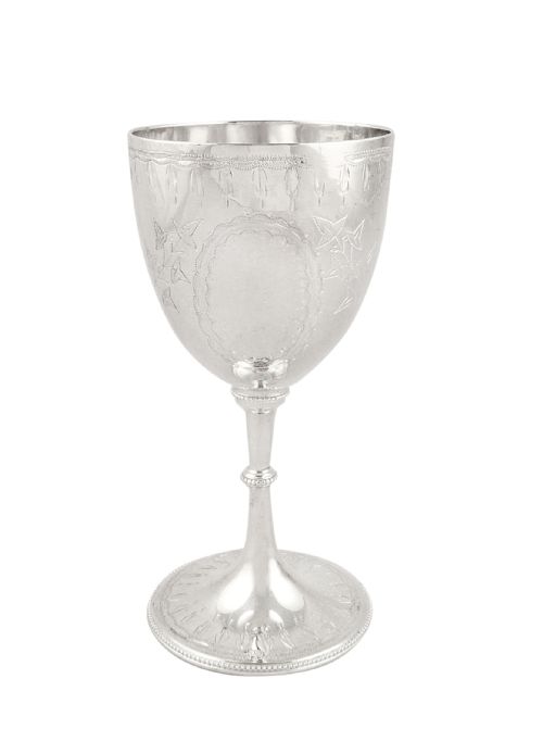 Antique Victorian Sterling Silver Goblet 1869