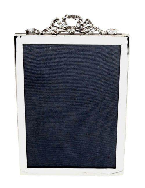 fig 1. Antique Sterling Silver 'Bow/Ribbon' Photo Frame 1920