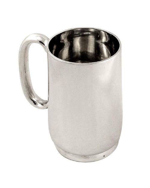 Antique Victorian Sterling Silver Pint Mug / Tankard 1893